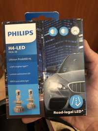 Світлодіодні лампи philips h4 ultinon pro6000hl p43t-38 +230%