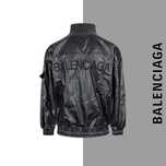 BALENCIAGA мужская куртка ветровка бомер кожаная