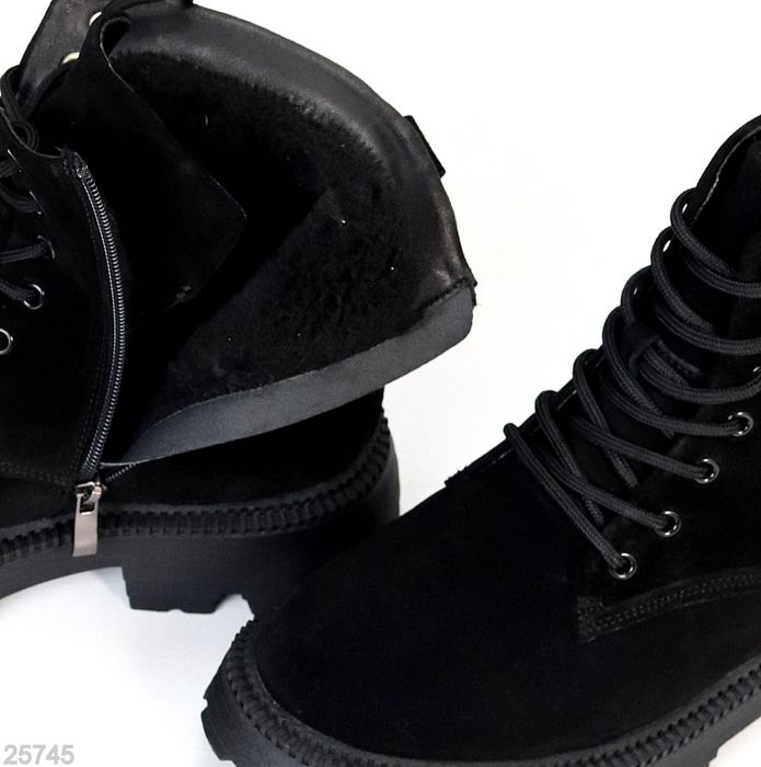 Жіночі шкіряні зимові черевики