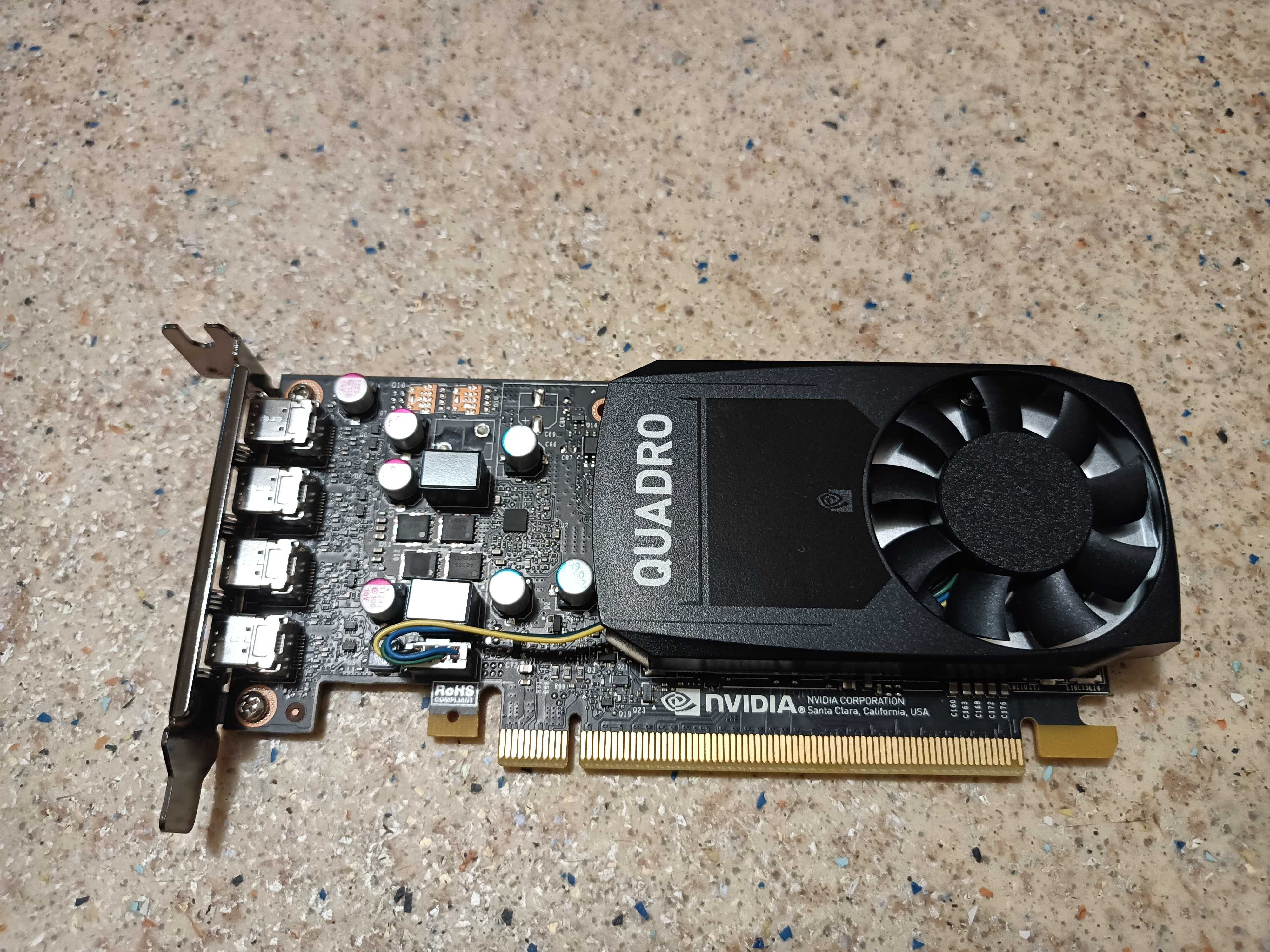 Продам проф видеоадаптер Nvidia Quadro P620 2Gb GDDR5 128bit