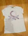 T-shirt branca para Menina- Benetton