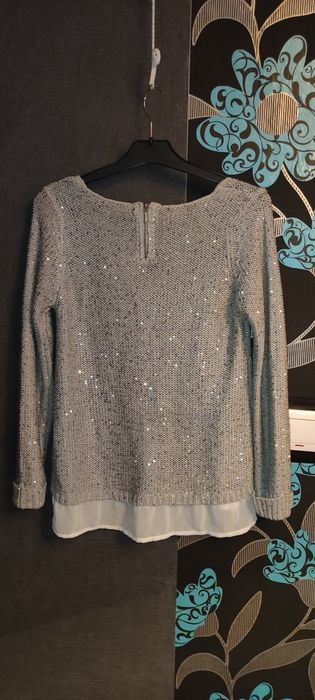 Sweterek szary cekiny , Esmara