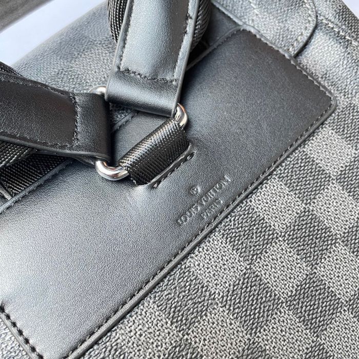 Louis Vuitton Christopher мужской графитовый рюкзак ранец унисекс