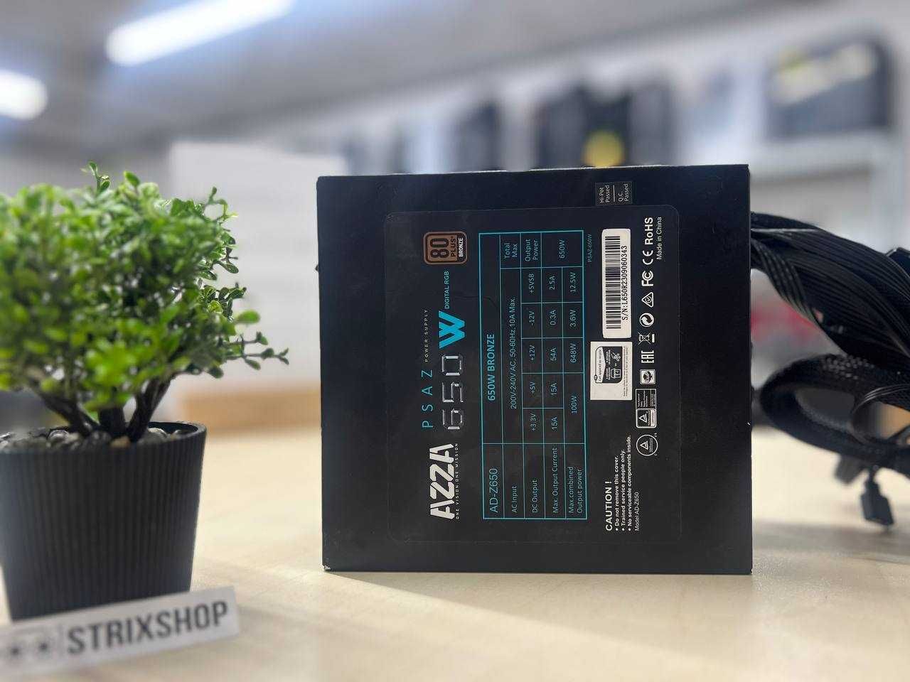 ГАРАНТІЯ 3 МІСЯЦІ! Блок живлення Azza 650W ARGB Б/в