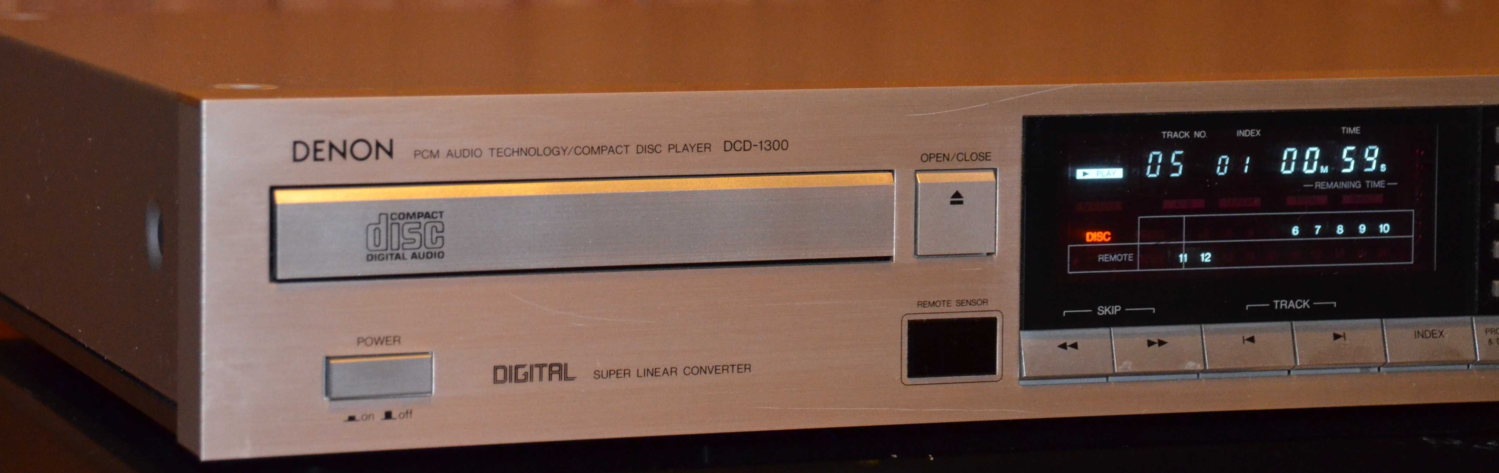 Vintage Denon DCD-1300 odtwarzacz CD srebrny PCM54HP-J - SM5806P