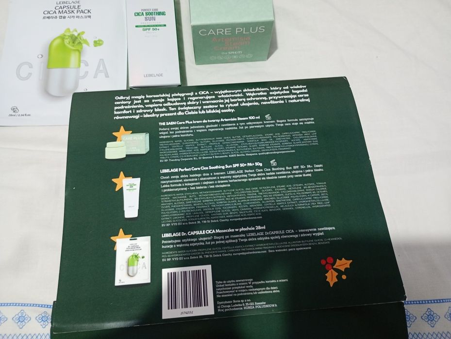 Okazja Tanio Zestaw Kosmetyków Do Pielęgn.Twarzy Zielony  The Saem X