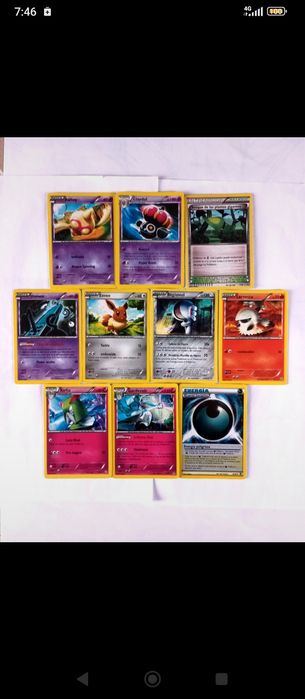 10 cartas Pokémon