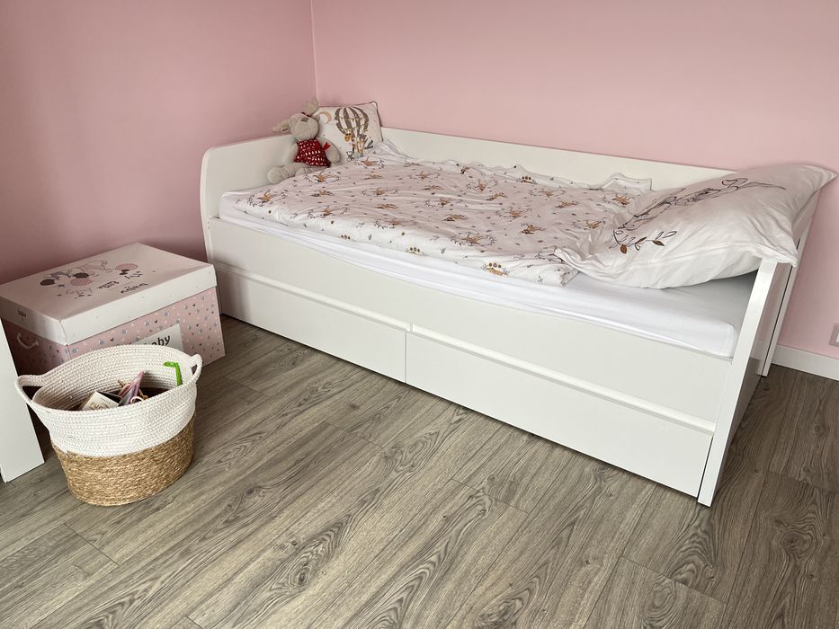 Łóżko jedynka 180 x90 materac szuflady