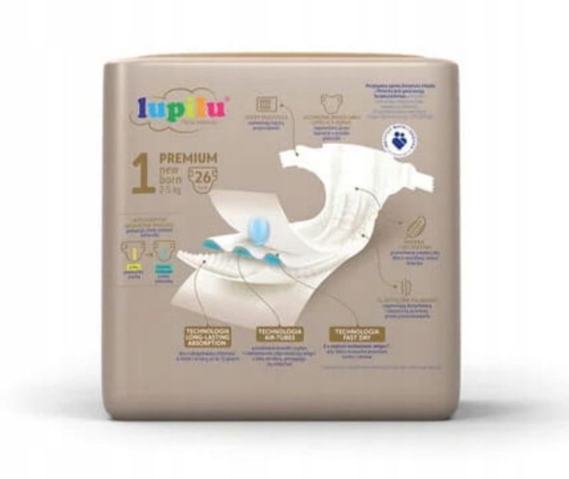 Pieluszki Lupilu 2-5 kg 2x26 szt