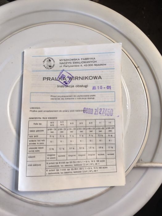 Nowa pralka wirnikowa z podgrzewaczem