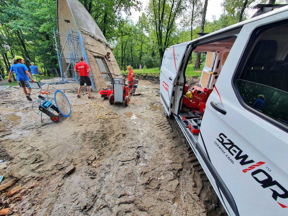 Wiercenie otworów w betonie wycinanie cięcie kucie betonu ścian