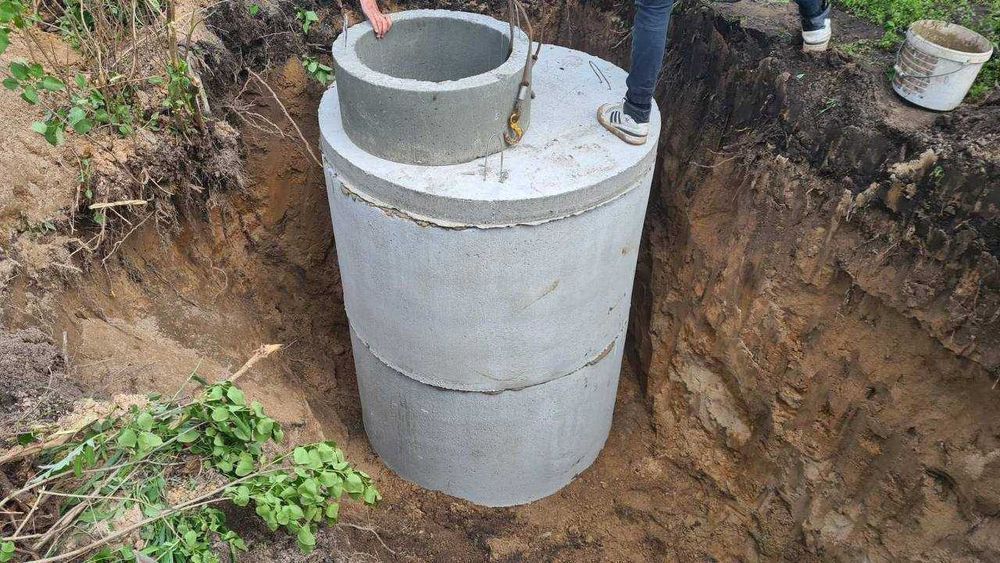 Каналізація, Септик,  Вигрібна яма — монтаж під ключ, Бетонні кільця