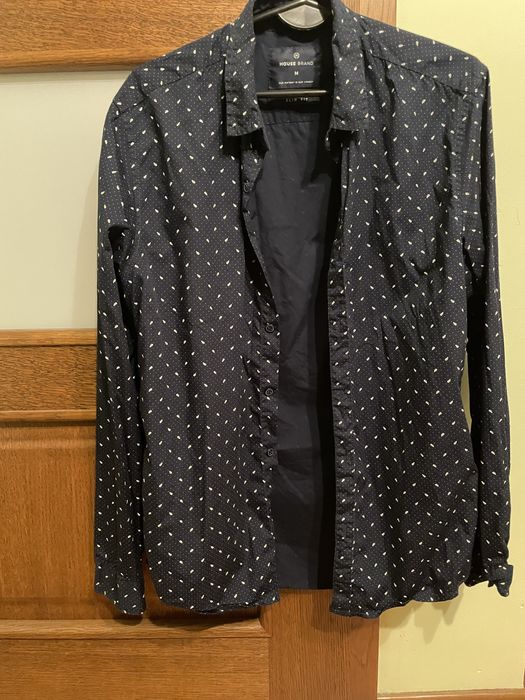 Granatowa koszula House Slim Fit