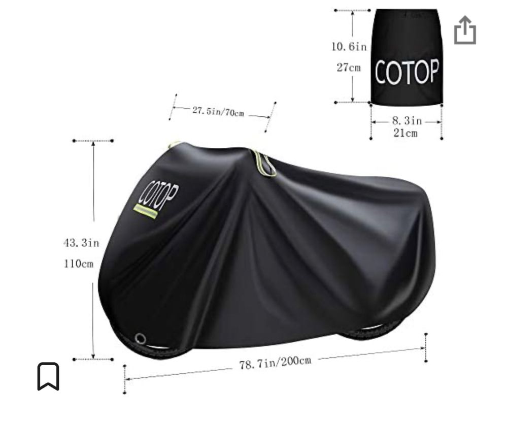 Capa protectora para bicicleta/moto