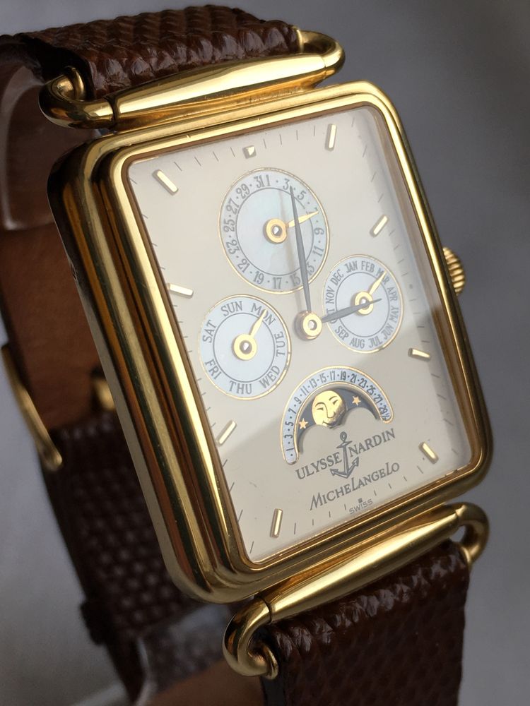 Zegarek Ulysse Nardin Michael Angelo  18k złoto Piękny !!!
