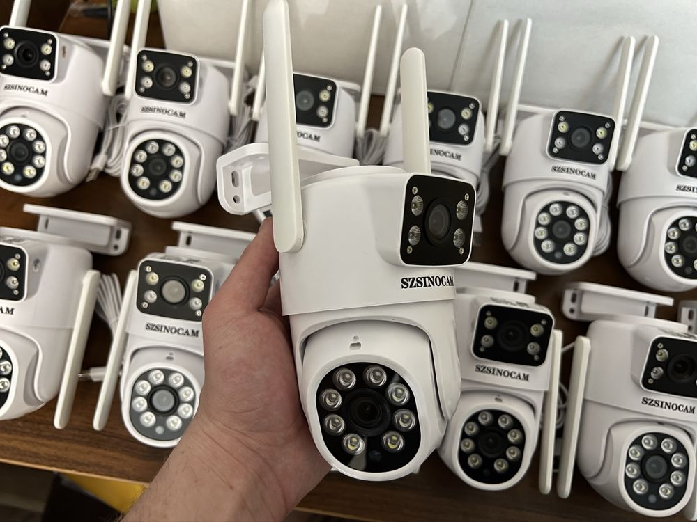 Вулична подвійна IP66 12мп Wi-Fi камера відеоспостереження szsinocam