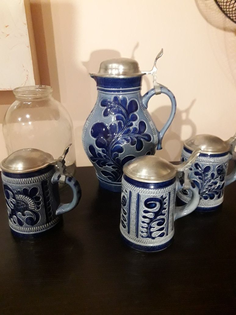 Кувшин Кружка Глечик Кухоль с крышкой из олово Германия