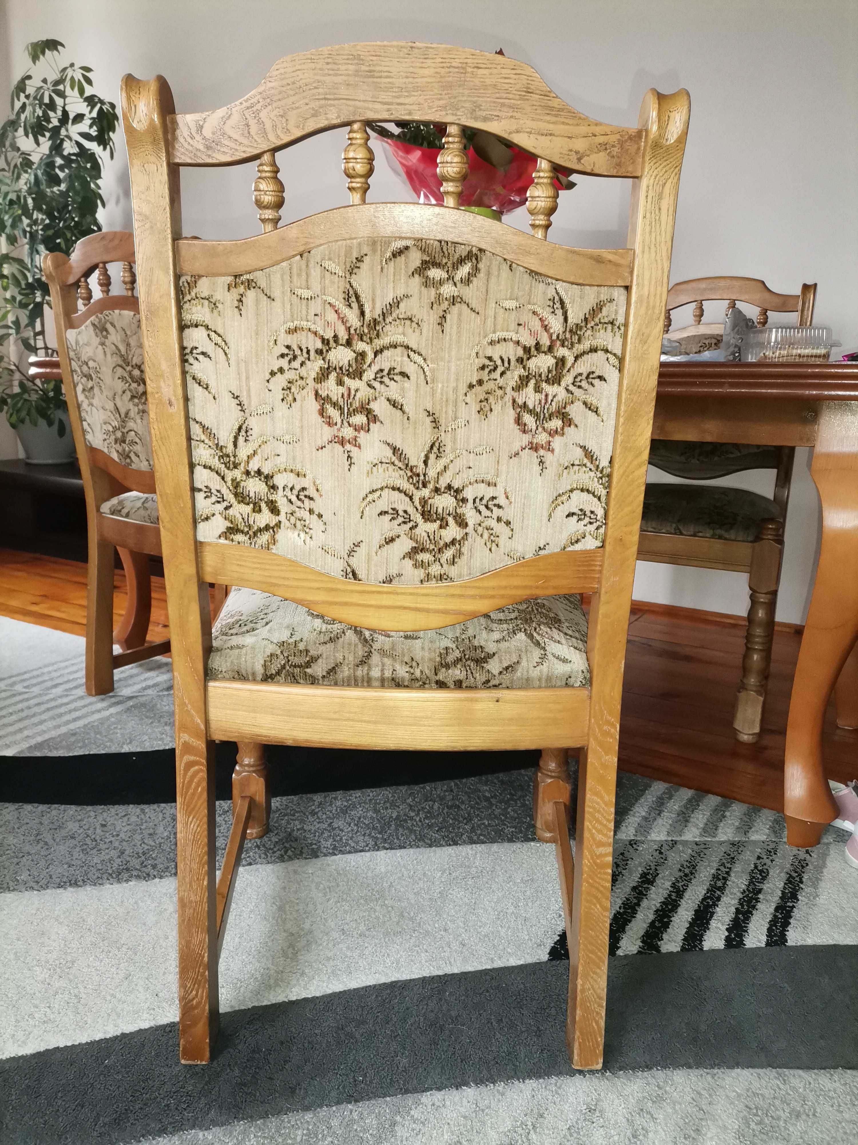 Krzesła dębowe 6 sztuk