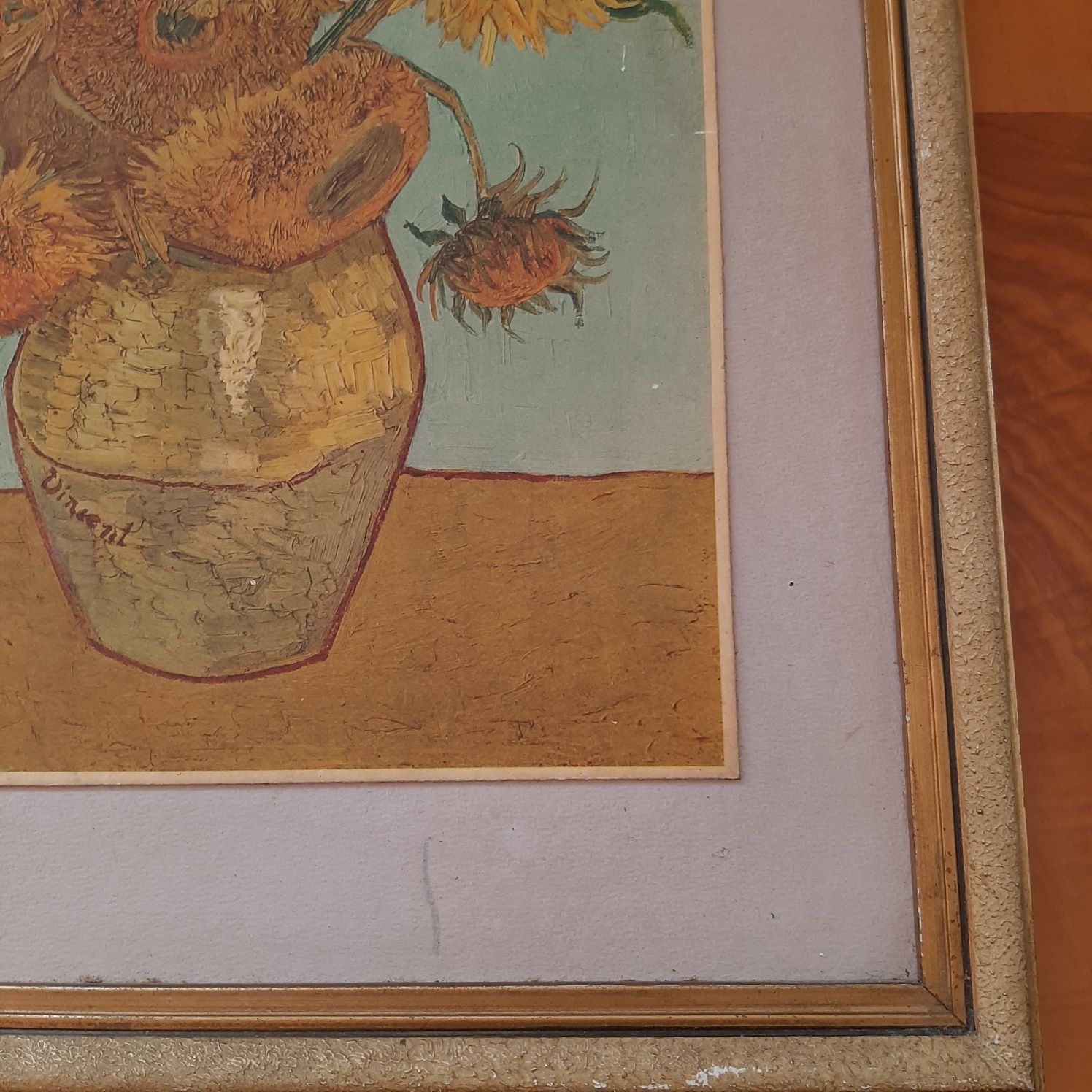 Obraz reprodukcja "Słoneczników" Vincentego van Gogha 59x 48cm