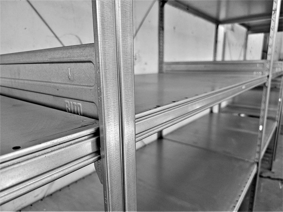 Regał Metalowy 82x200x306cm/9p Magazynowy Ocynk Piwnica Garaż Komórka