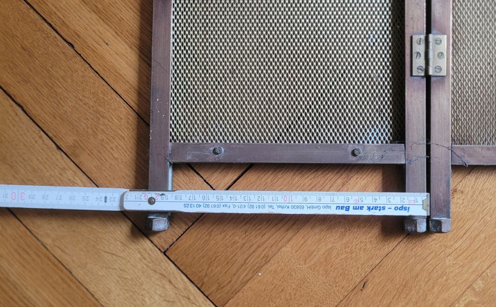 Regulowana osłona kominkowa mosiadz 80 x 55 cm