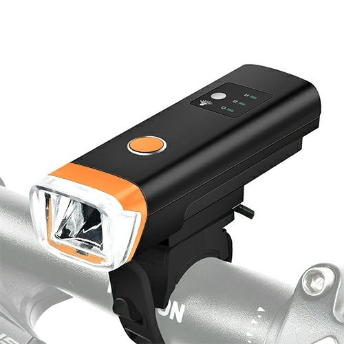 Велофара фара велосипедная датчик света встроенный аккумулятор hj 047