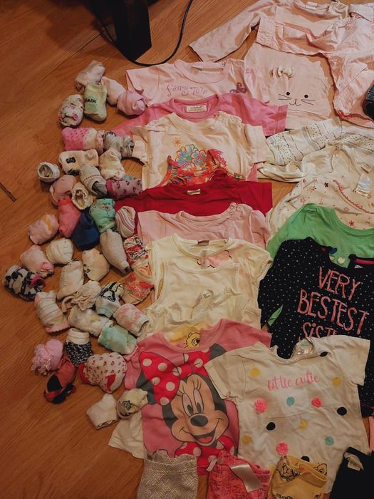 Mega duży zestaw ubranek dla dziewczynki