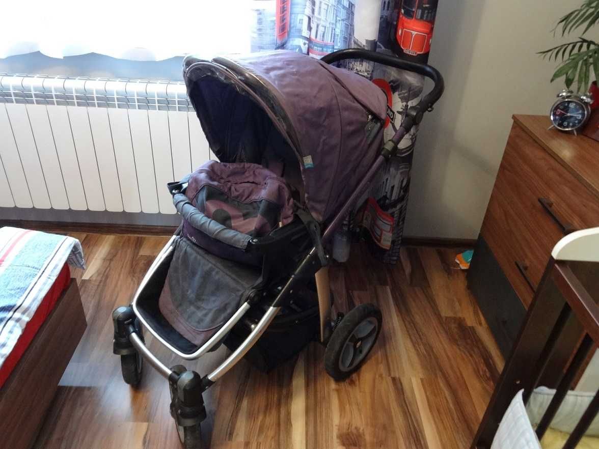 Wózek dla dziecka 2w1 Baby Design Lupo - gondola + spacerówka stan bdb