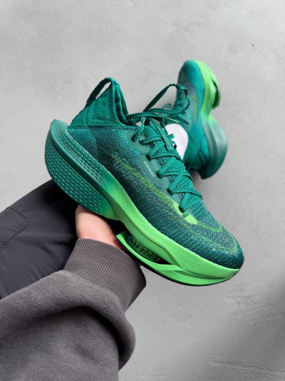 Мужские кроссовки Nike Air Zoom Alphafly Next% 2 Green. 40-45