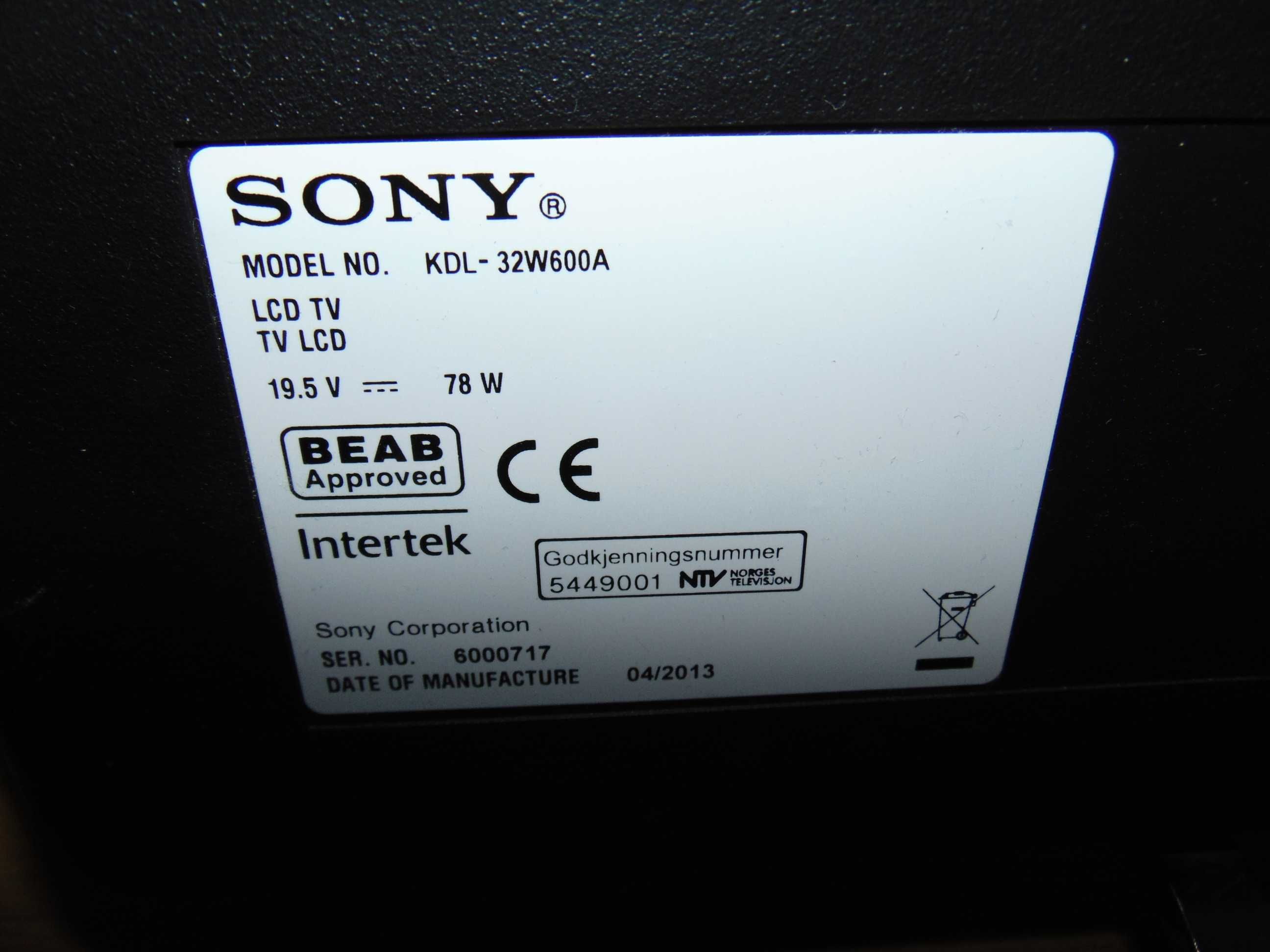 Sony KDL-32W600A