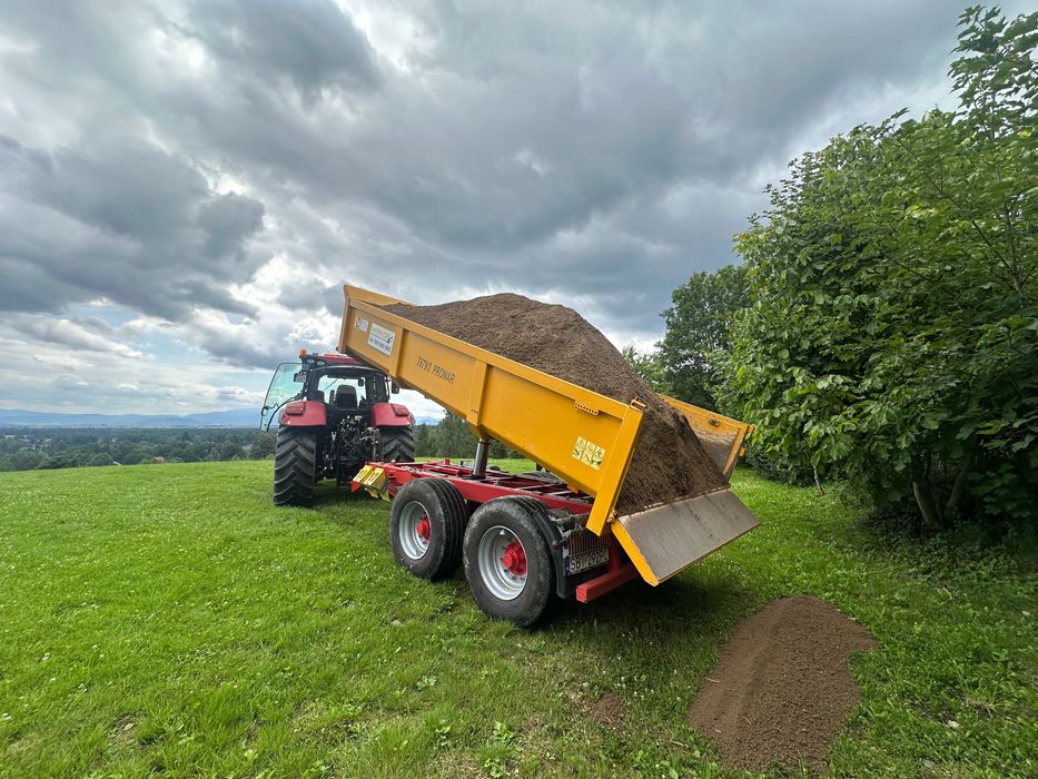 Ziemia na podniesienie terenu z wykopu z transportem