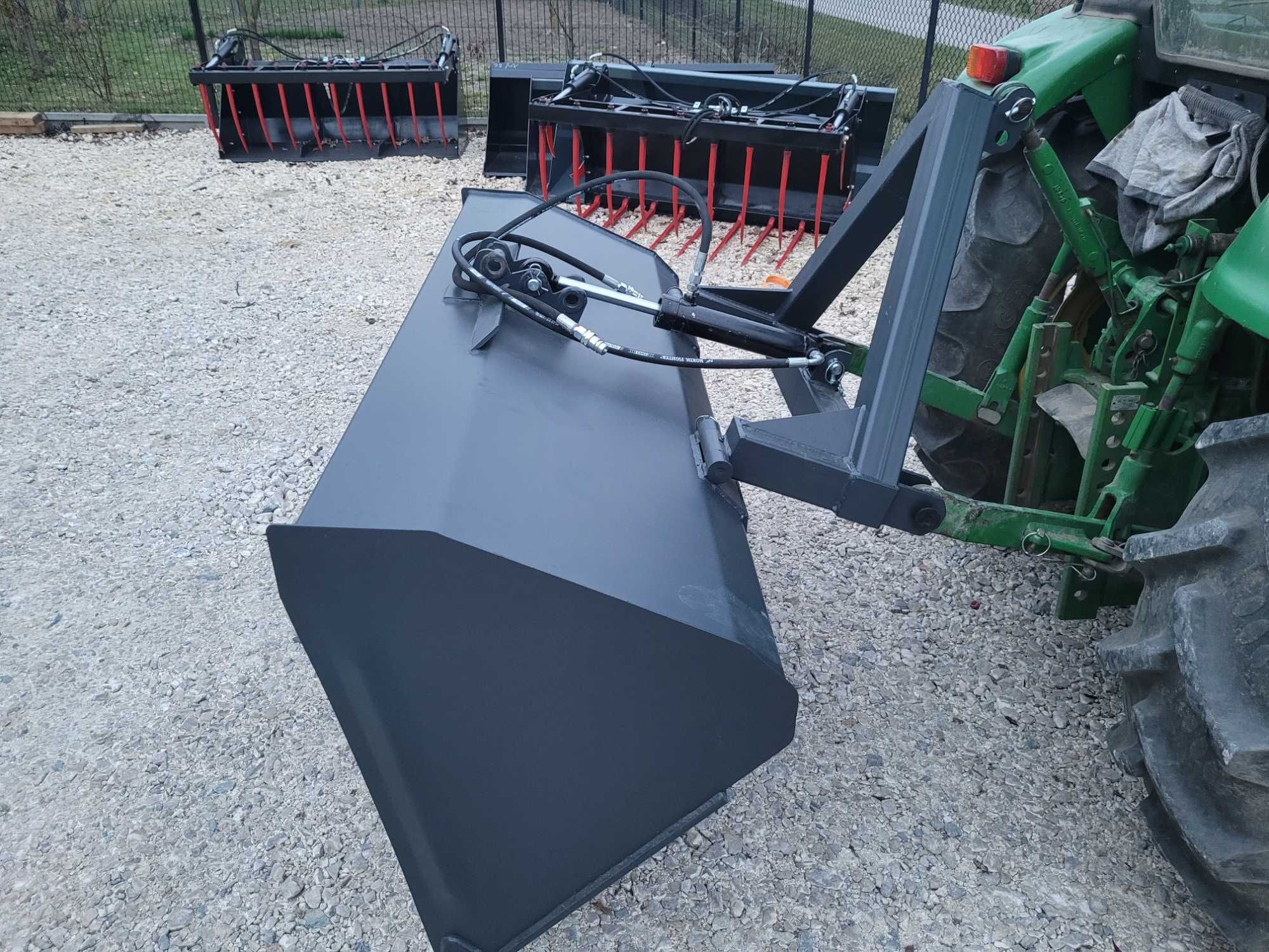 Łyżka/ łycha na przedni TUZ ciągnika/ na tył traktora HYDRAULICZNA