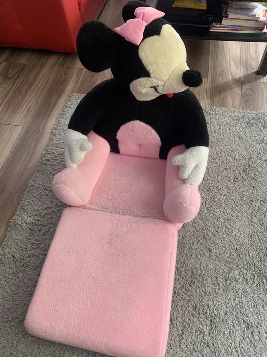 Fotel/pufa rozkładany dla dzieci Minnie