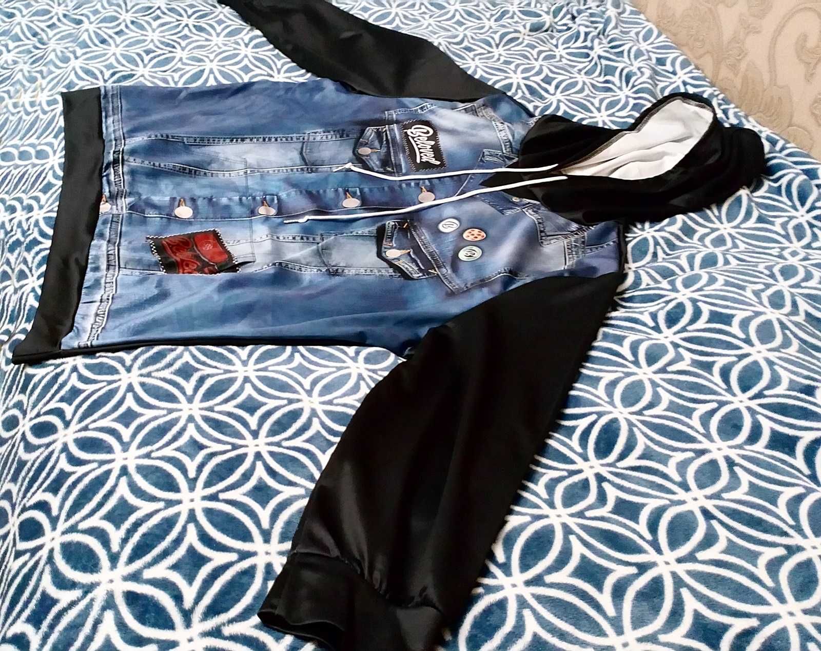 EKSTRA NOWA BLUZA męska kurka, bezrękawnik 3w1