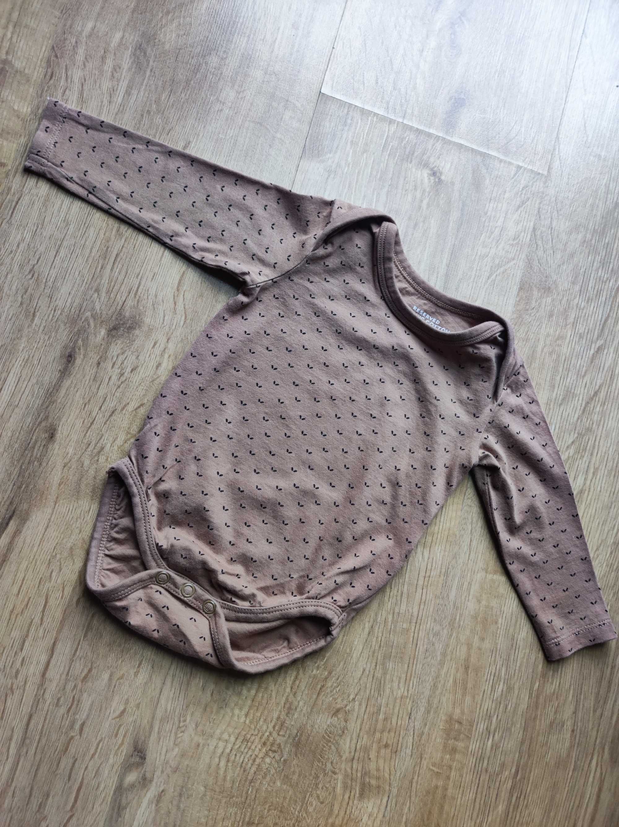 4 pack body z długim rękawem Basic Reserved r.68 unisex