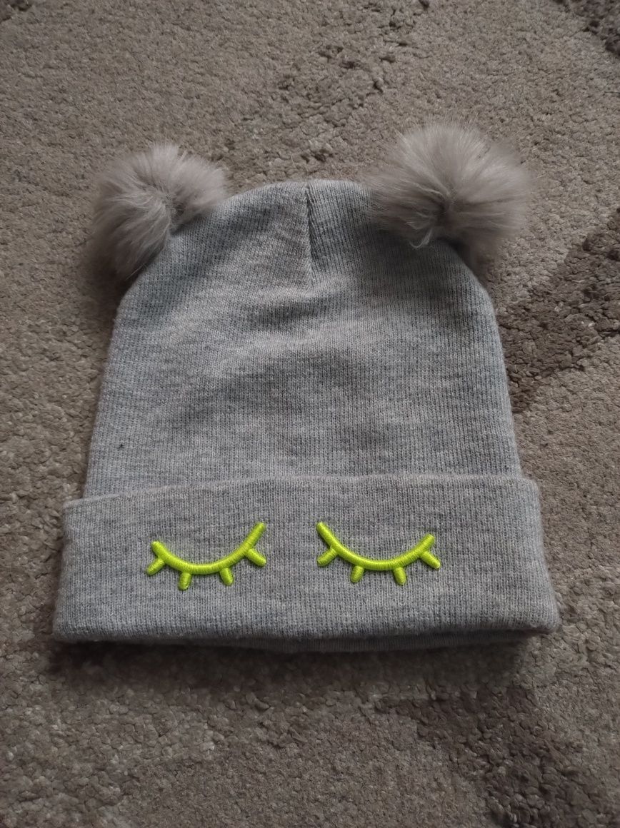 Czapka z pomponami h&m
