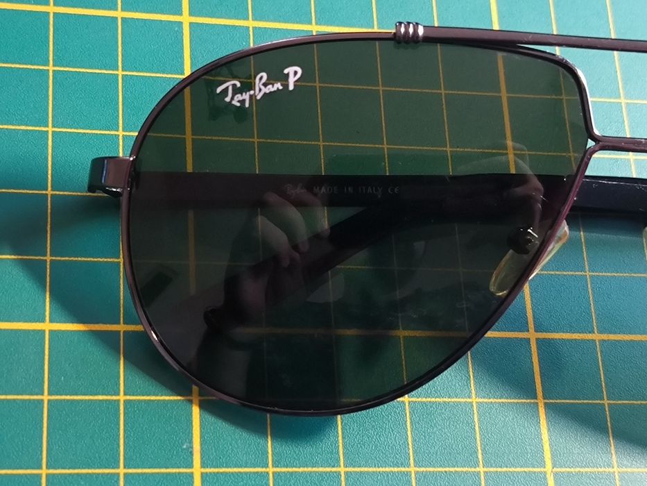Ray Ban Aviator zielone.