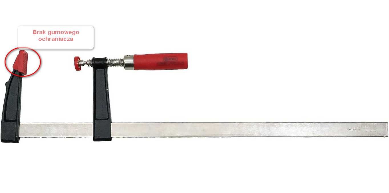 Zacisk Śrubowy Stolarski 600 x 120 mm Connex Niekompletny#623138