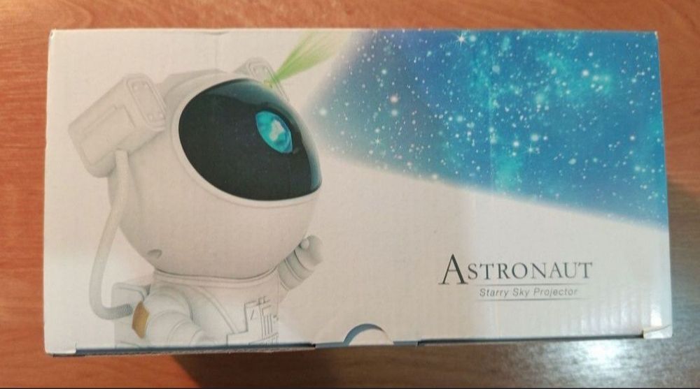 Projektor gwiazd astronauta rzutnik LED lampka nocna