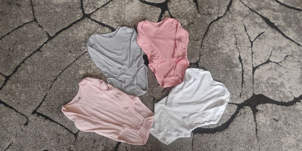 98 H&M body na zakładki bawełna organiczna