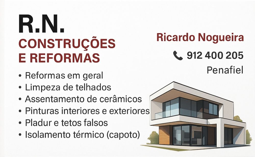 Remodelações interiores e exteriores