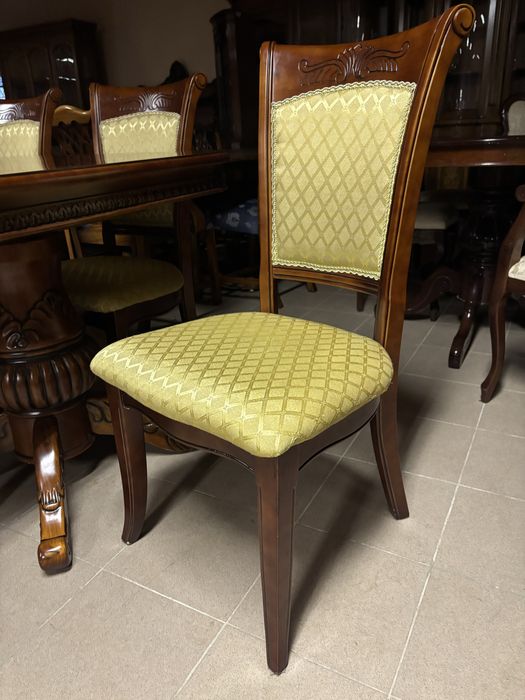 Stylowy Rozkładany Stół + 8 krzeseł 14 osób 350 cm Meble Stylowe sklep