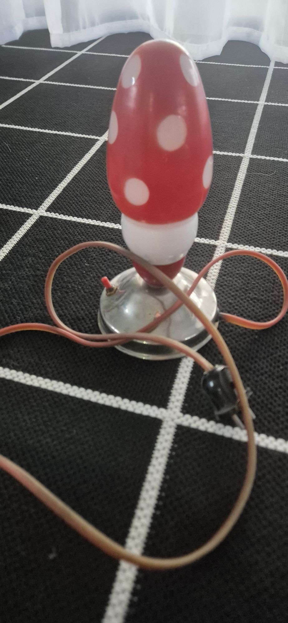 Lampka nocna polam grzybek x2 i muchomorek prl retro