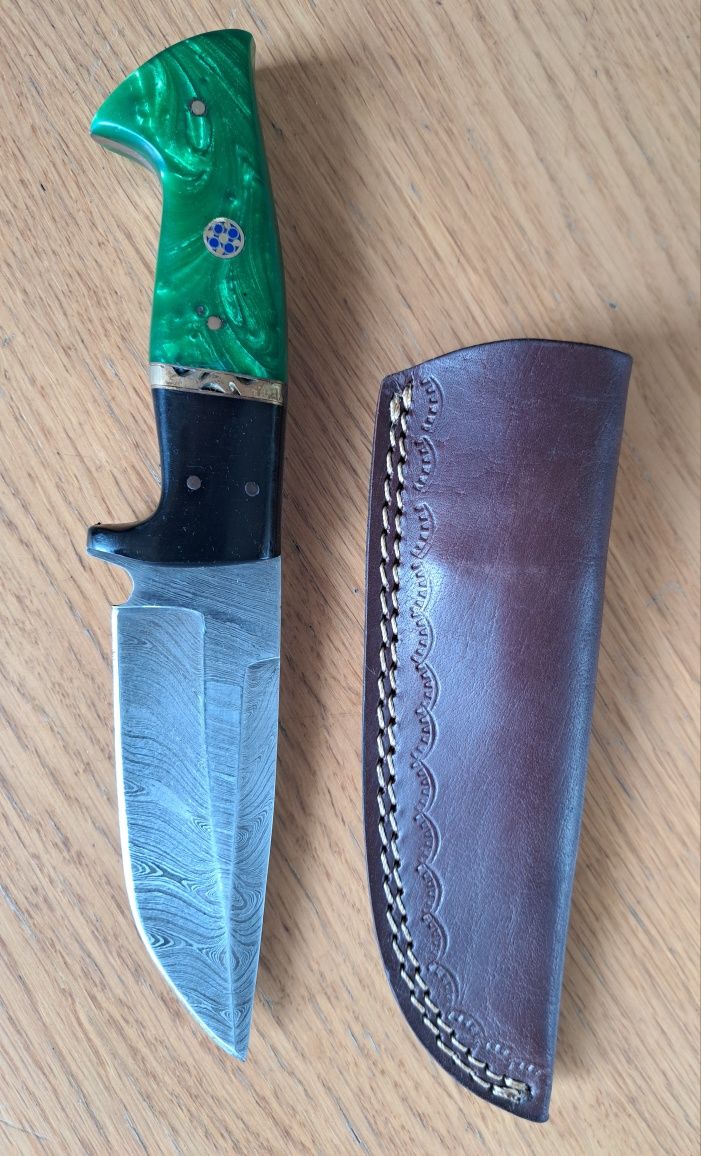 Nóż ze stali Damasceńskiej. HANDMADE. Nowy.