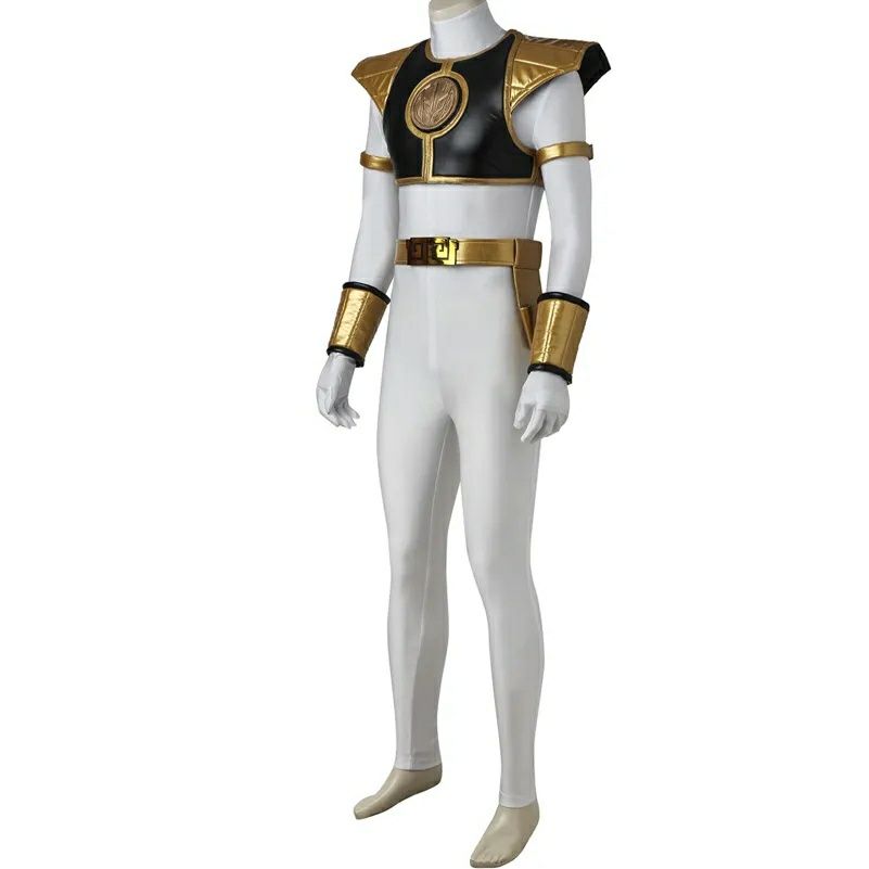 Fato Power Ranger Branco Tommy Oliver