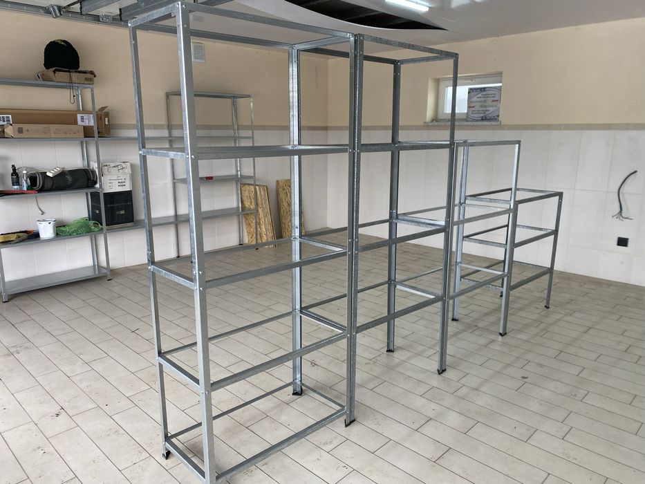 Стелаж полки полиці в гараж в магазин на склад Підвал комора закрутки