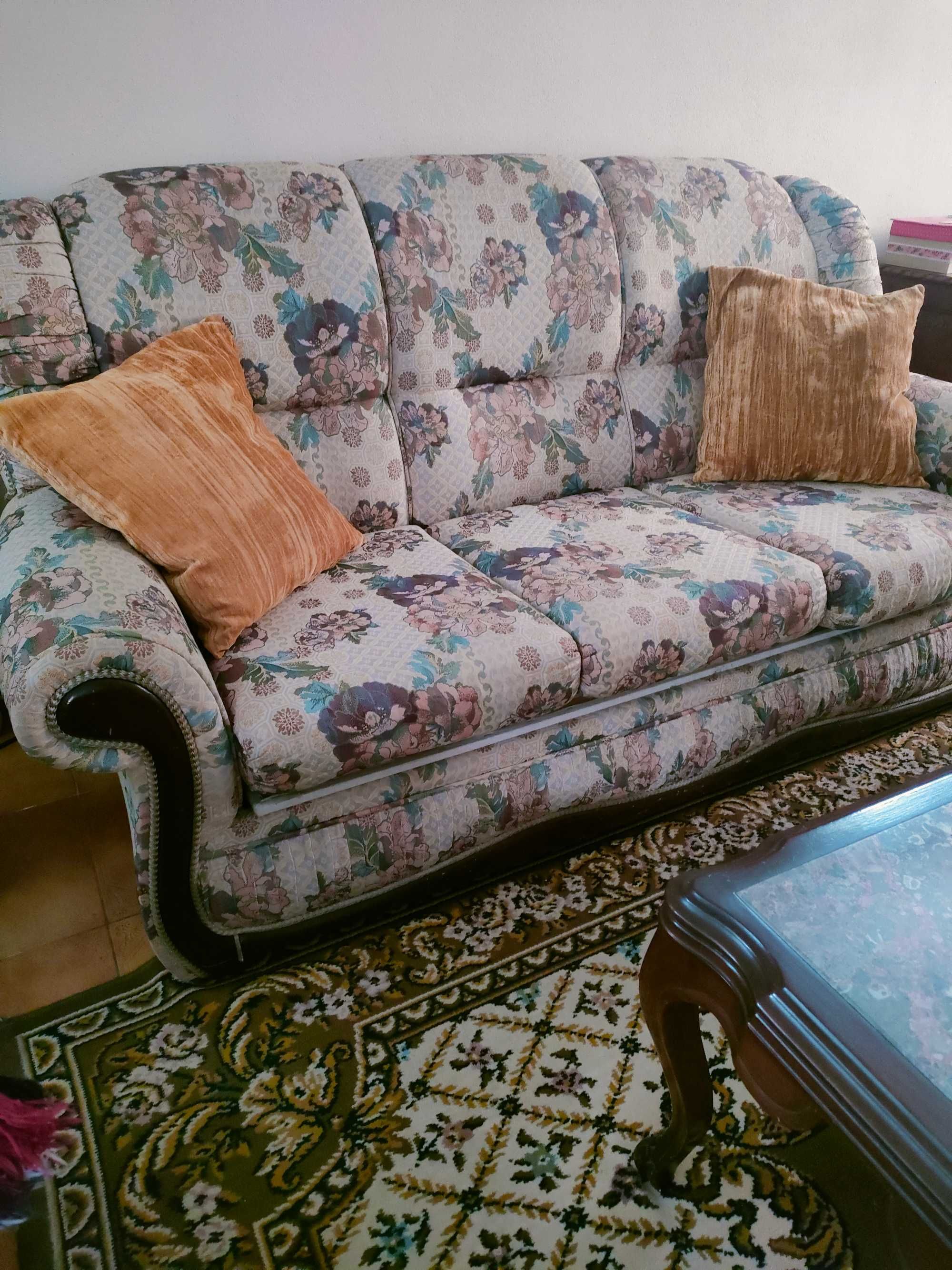 Vintage sofás conjunto 5 lugares