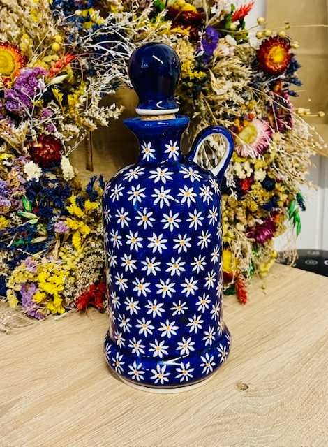 Ceramika Bolesławiec. Butelka oliwa/ocet (13623)