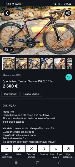 Specialized Tarmac Sworks SL6 T54