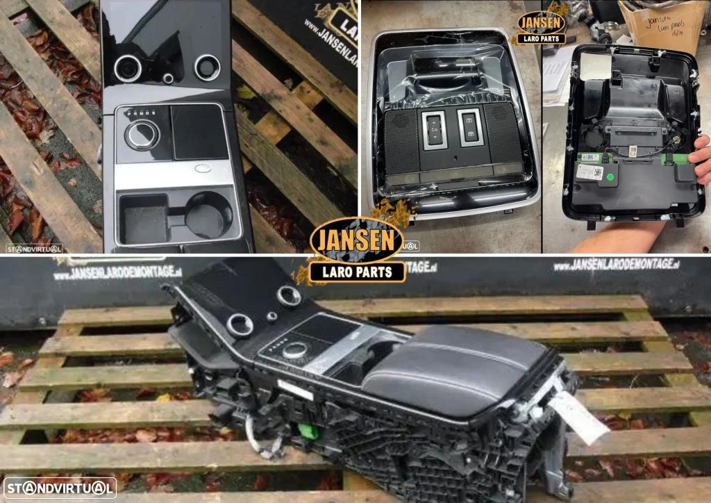 RANGE ROVER VELAR consola completa cubby box plafonier comandos